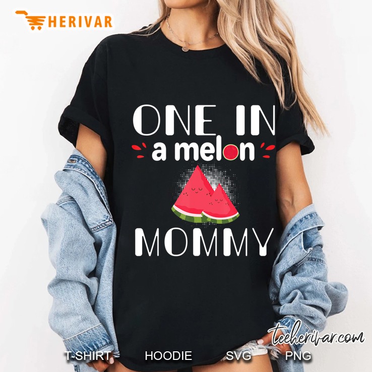 One In A Melon Mommy Funny Watermelon Family Matching Hoodie