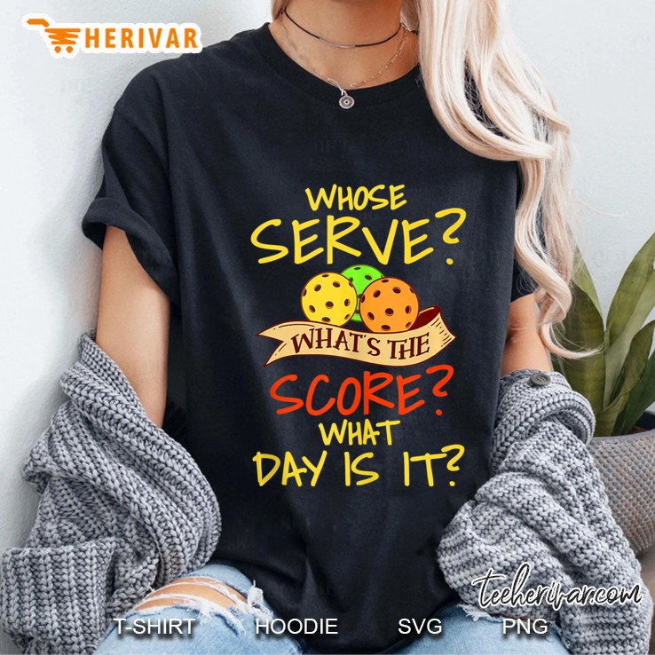 Pickleball Gift Pickle Ball Player Whos Serve Pickleball Ladies Tee