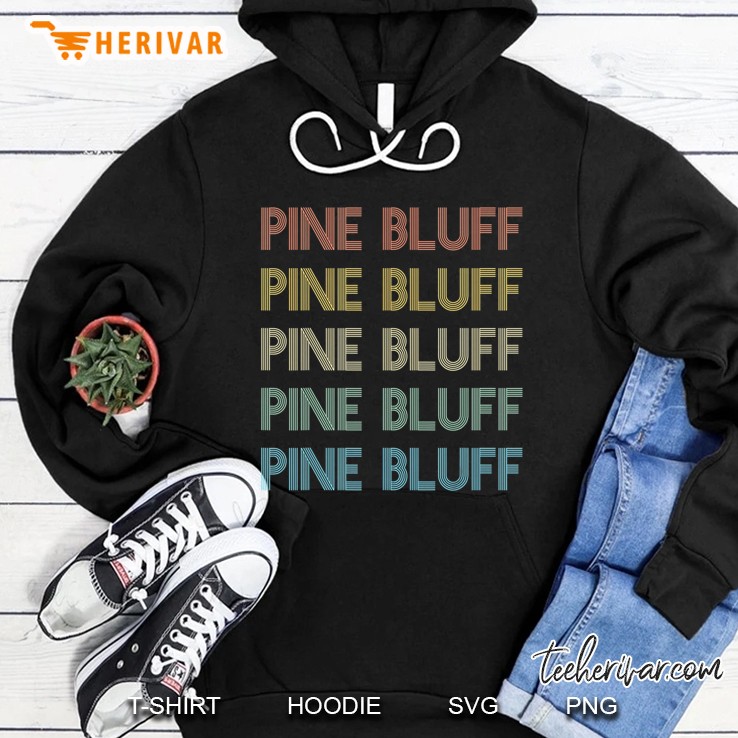 Pine Bluff Arkansas Pride Vintage State Ar Retro 70S Hoodie