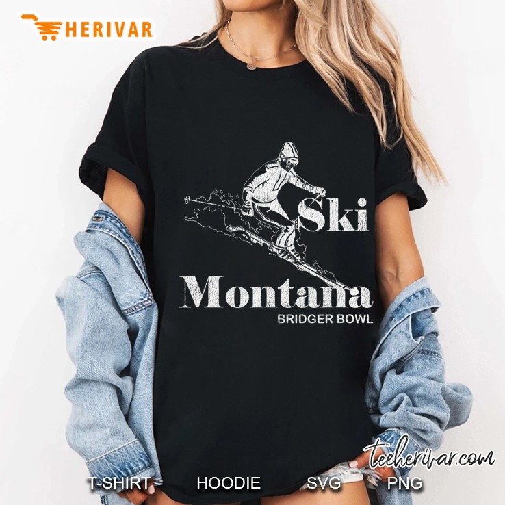 Vintage Montana Bridger Bowl Skiing Ladies Tee