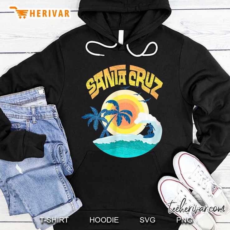 Womens Retro Santa Cruz Shirt Back Hoodie