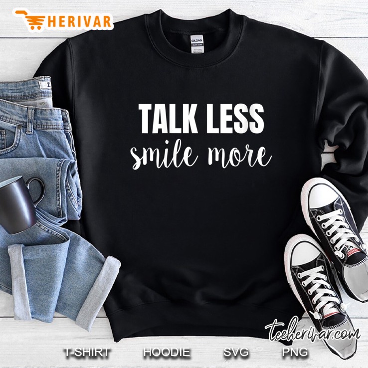 Womens Talk Less Smile More Shirt Hamilton Historic Quote Mugs