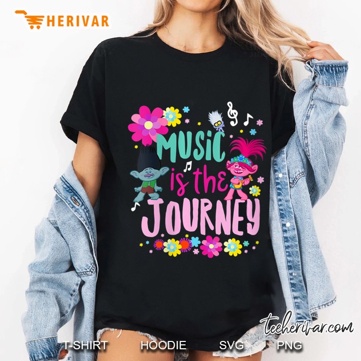 Womens Trolls World Tour Music Is The Journey Hoodie