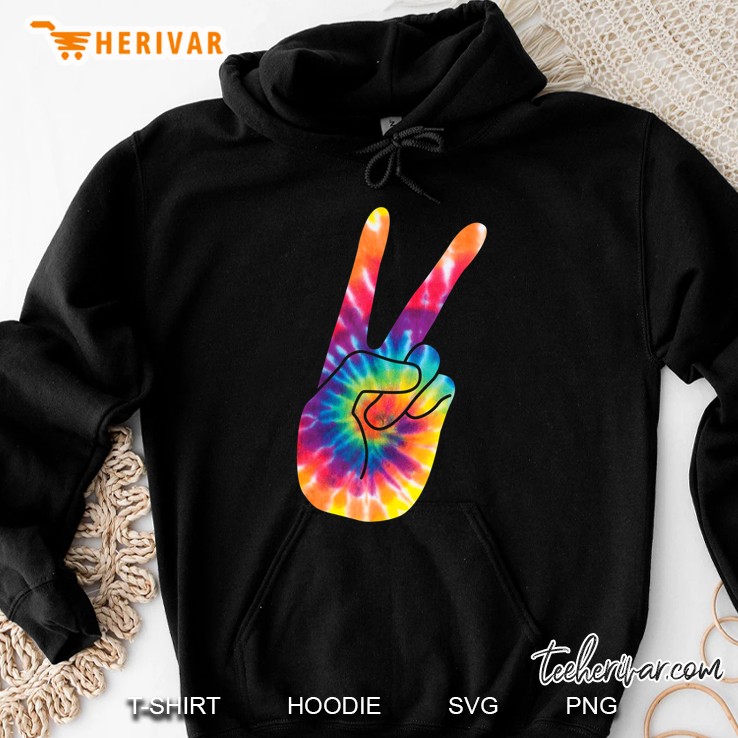 World Peace Sign 60S 70S V Hand Sign Retro Cool Hoodie