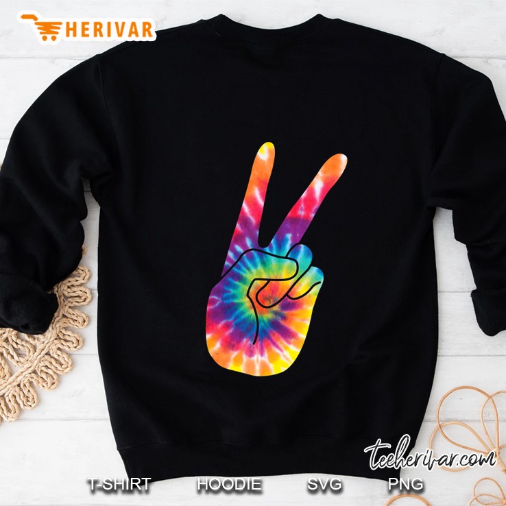 World Peace Sign 60S 70S V Hand Sign Retro Cool Sweatshirt