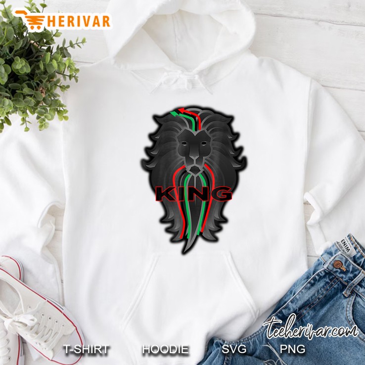 Black King Lion Shirt African Pride Melanin Educated Hoodie