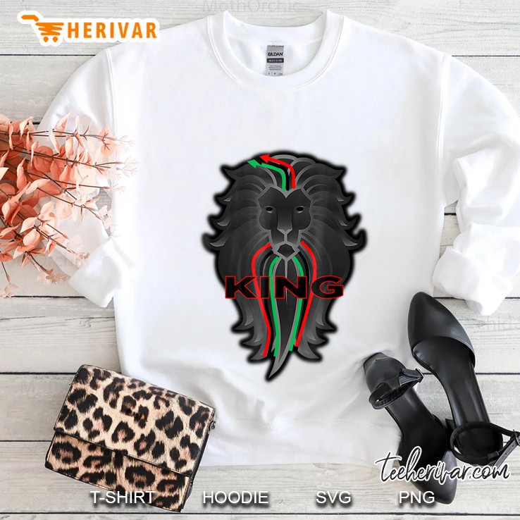 Black King Lion Shirt African Pride Melanin Educated Sweatshirt