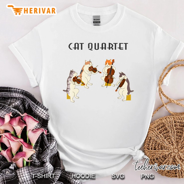 Cat Quartet For Cat And Music Lovers Shirt