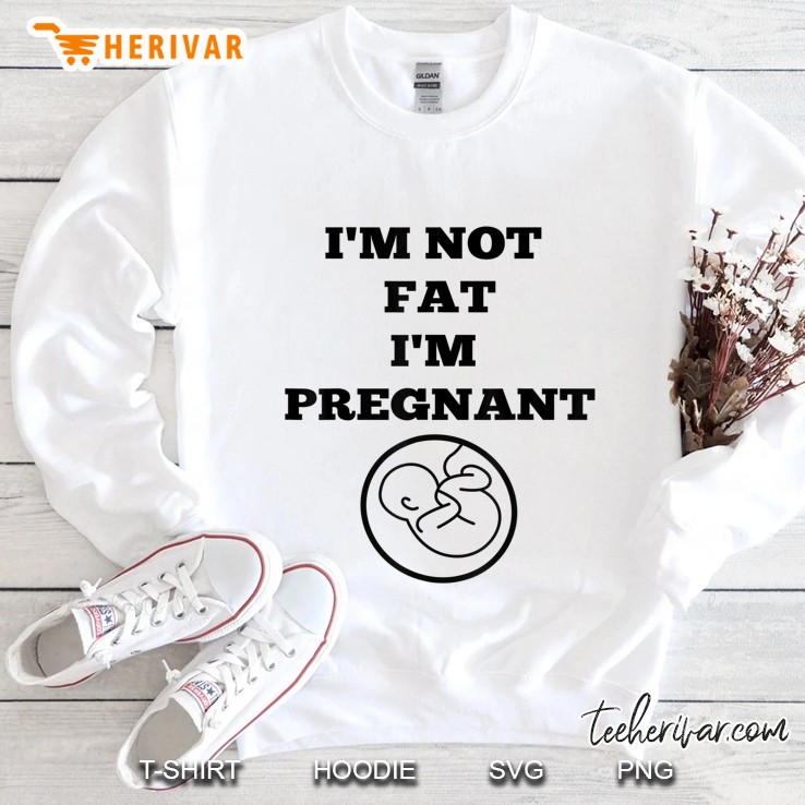 I'm Not Fat I'm Pregnant Pregnancy Announcement Mugs