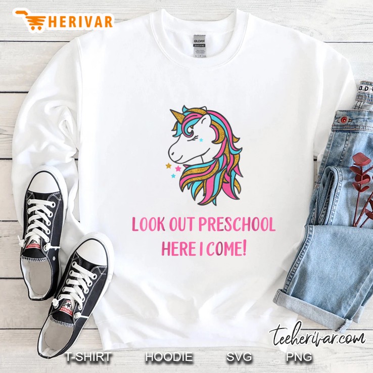 Kids Unicorn Look Out Preschool Here I Come For Girls Mugs