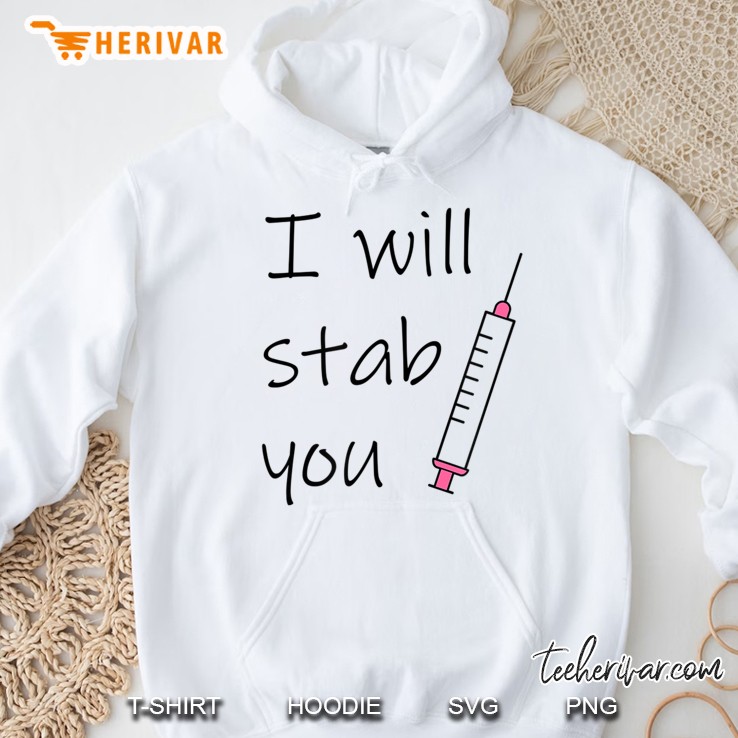 Nurse Shirts I Will Stab You Cute Nurse Gif Mugs