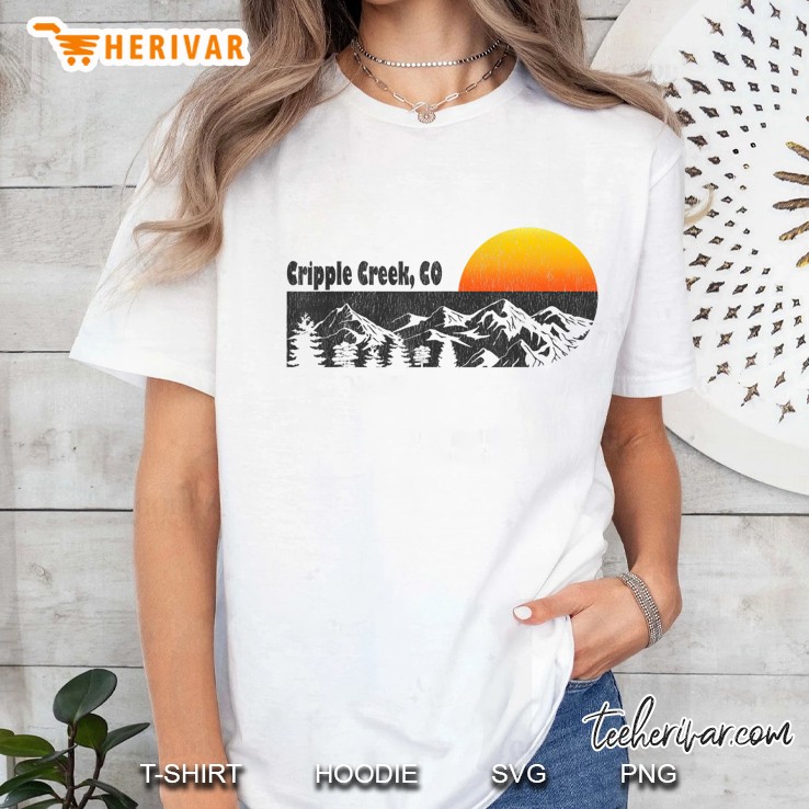 Retro Cripple Creek Colorado Ladies Tee
