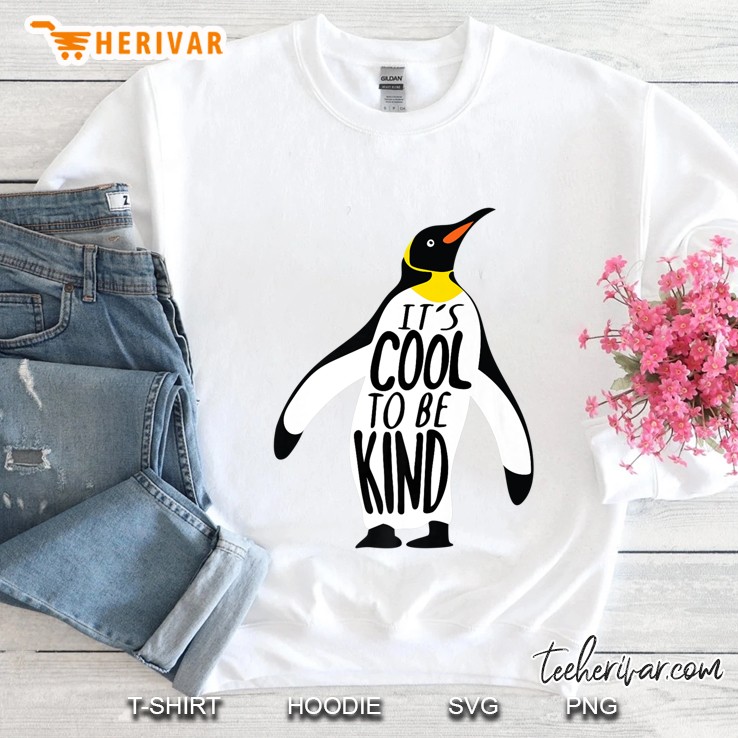 Teacher Shirt It's Cool To Be Kind, Penguin Gift And Shirt Mugs