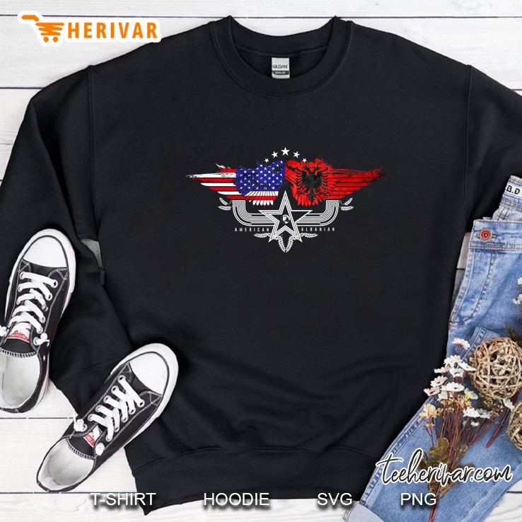 Albania Usa Flag Albanian American Sweatshirt