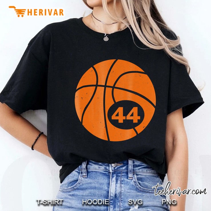 Basketball Player Jersey Number 44 Graphic Ladies Tee