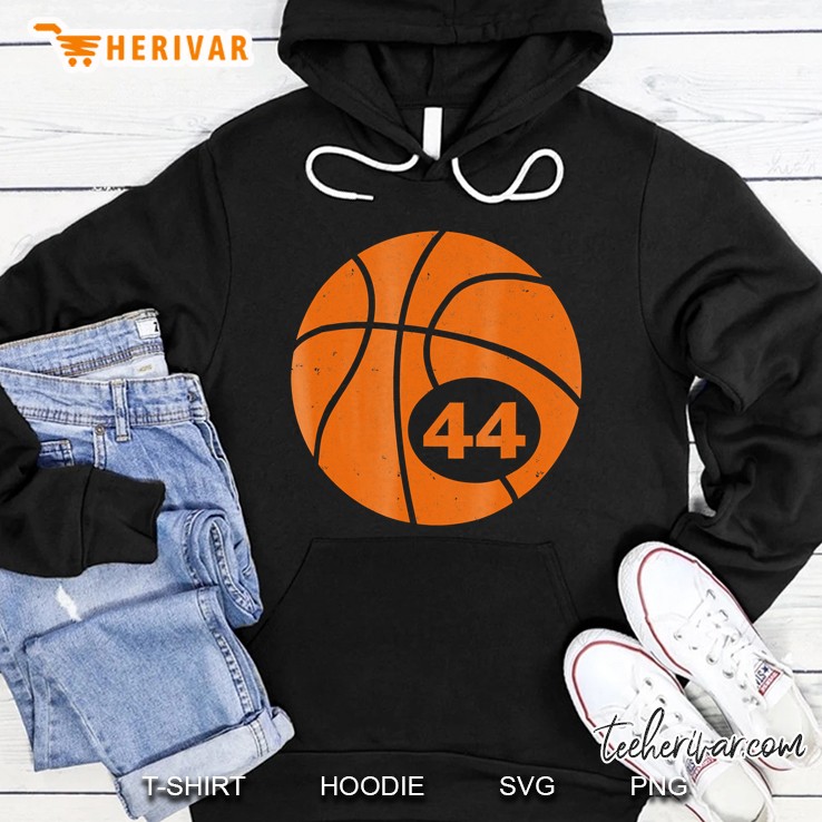 Basketball Player Jersey Number 44 Graphic Hoodie