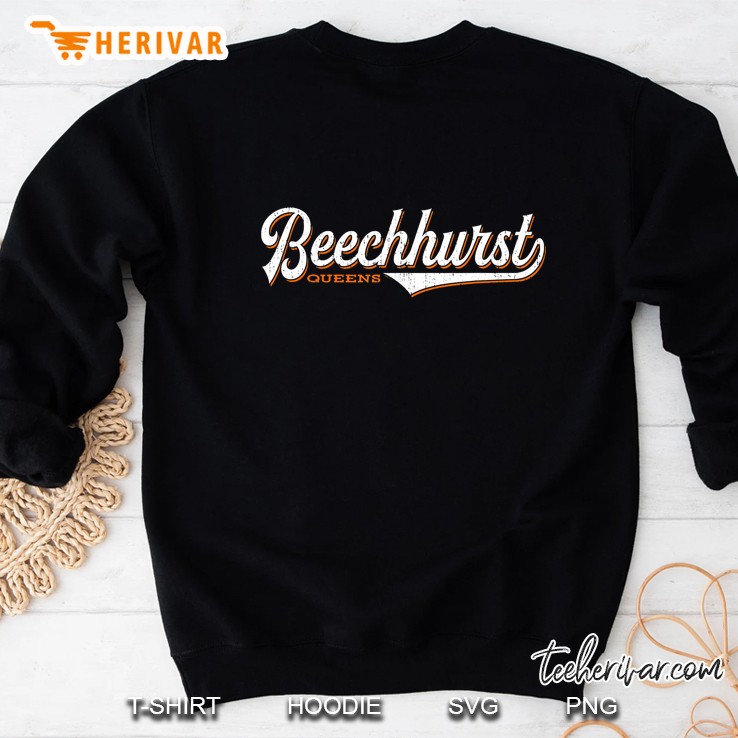 Beechhurst Queens - Retro Nyc Vintage Graphic Sweatshirt