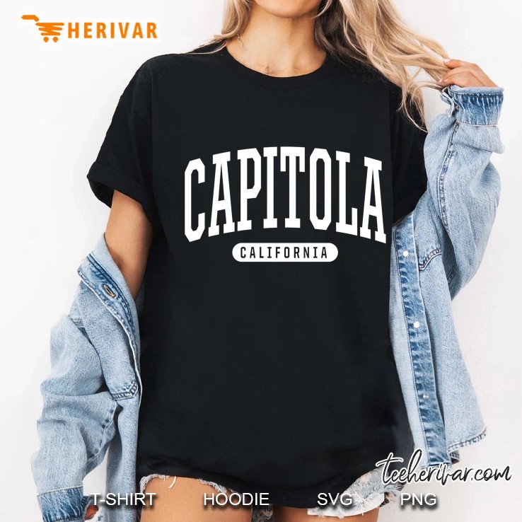 Capitola College University Style Ca Usa. Ladies Tee