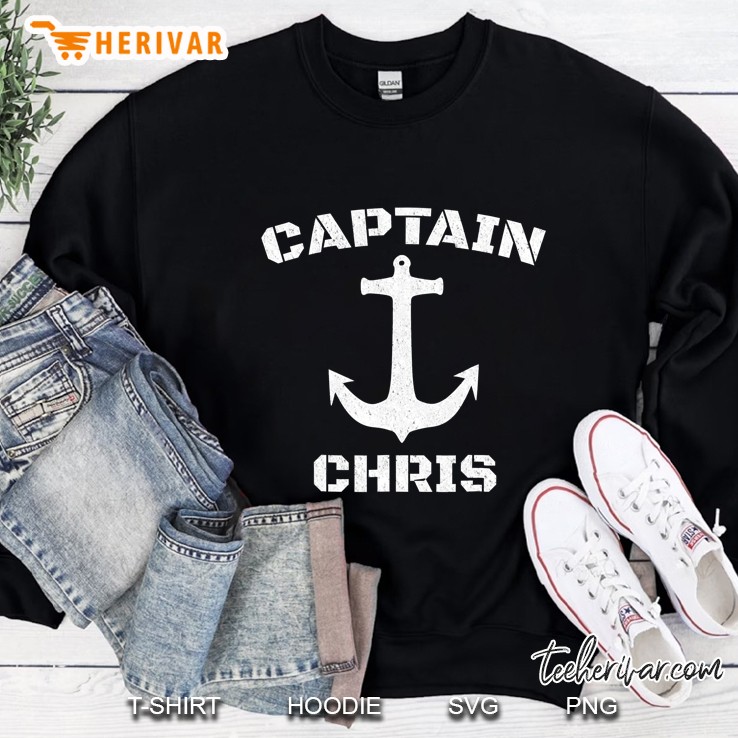 Captain Chris Personalized Boat Captain Shirt Sweatshirt