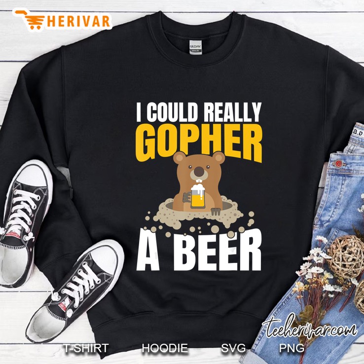 I Could Really Gopher A Beer Funny Pun Beer Lover Mugs