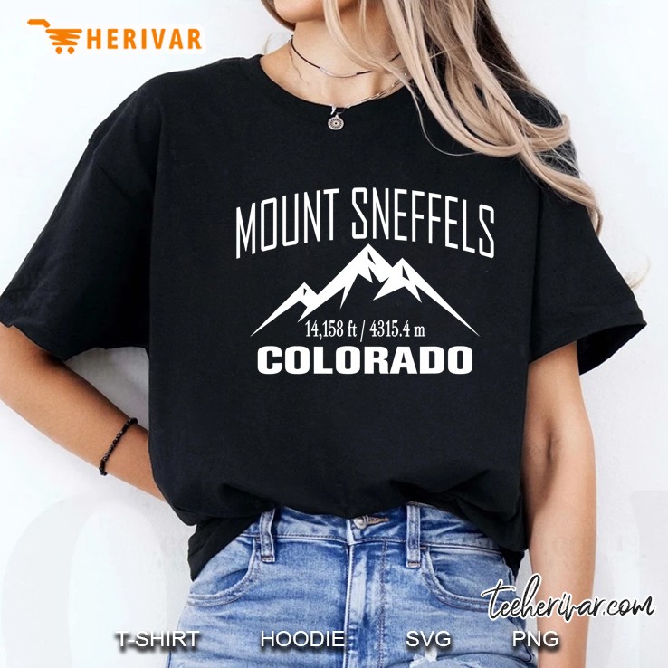 Mount Sneffels Colorado Climbing Summit Club Outdoor Gift Ladies Tee
