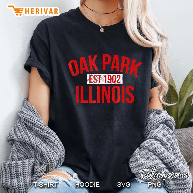 Oak Park Illinois Souvenir Ladies Tee