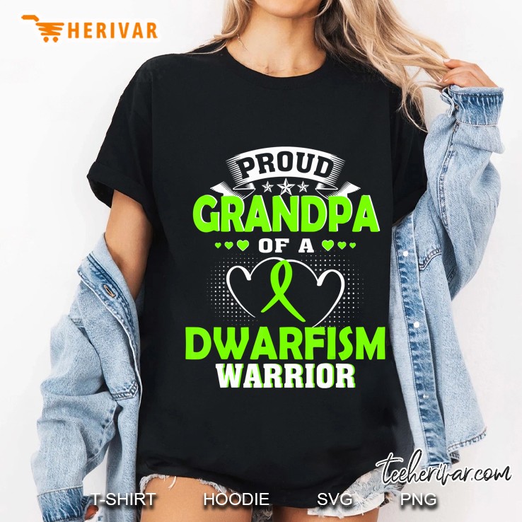 Proud Grandpa Of A Dwarfism Warrior Ladies Tee