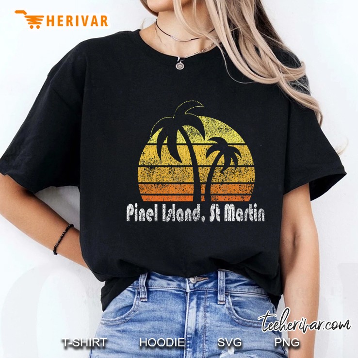 Retro Pinel Island St Martin Pinel Island Shirt Hoodie