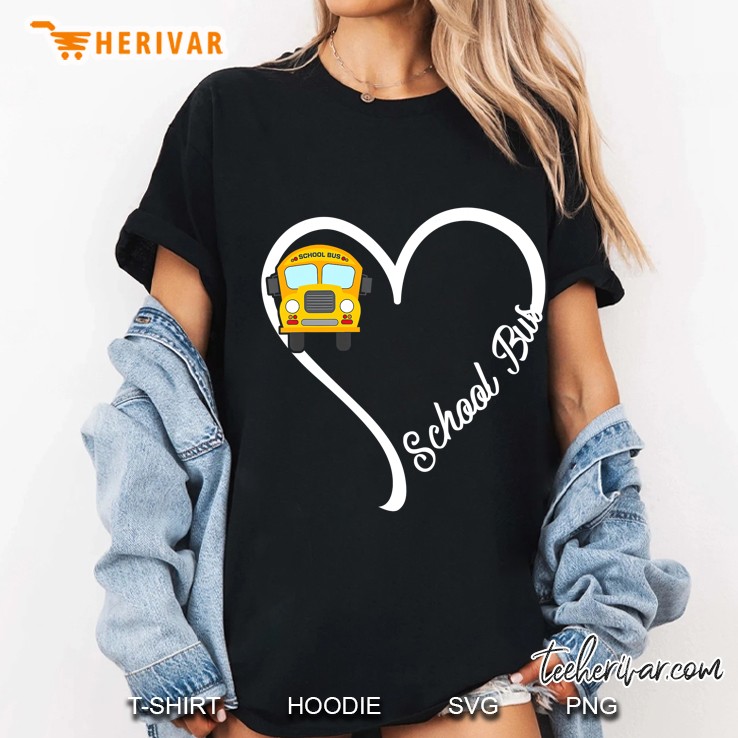 School Bus Driver Heart - Tshirt Hoodie