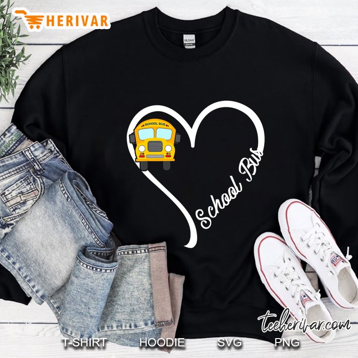 School Bus Driver Heart - Tshirt Mugs