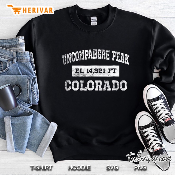 Uncompahgre Peak Colorado Elevation 14,321 Ft. Sweatshirt
