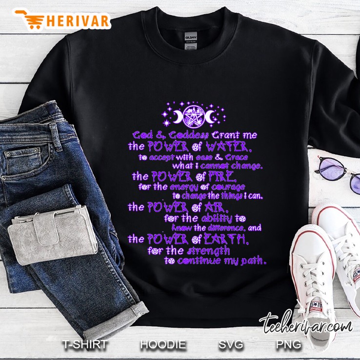 Witches Serenity Prayer- Witch Wiccan Pagan Design Premium Sweatshirt