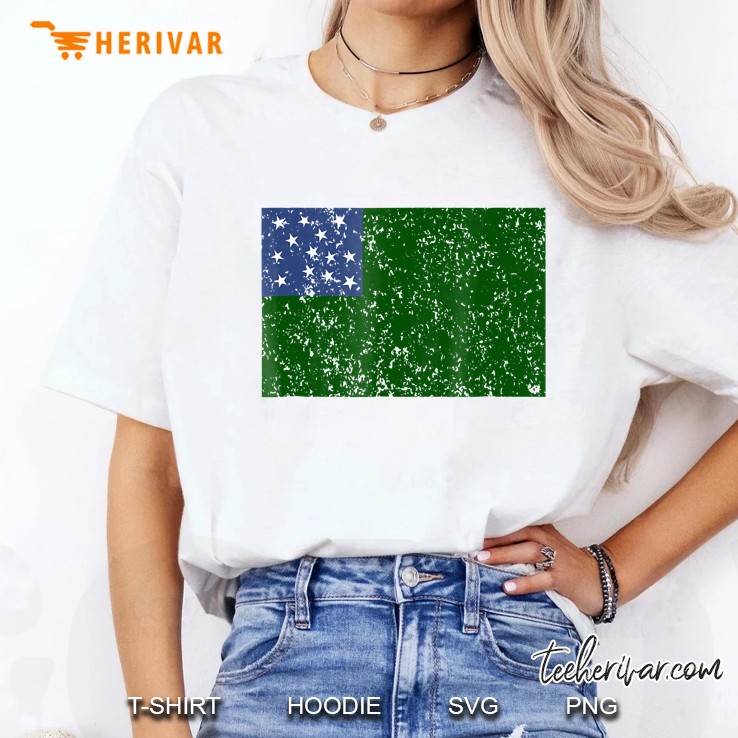 Green Mountain Boys Flag Vermont Republic Ladies Tee
