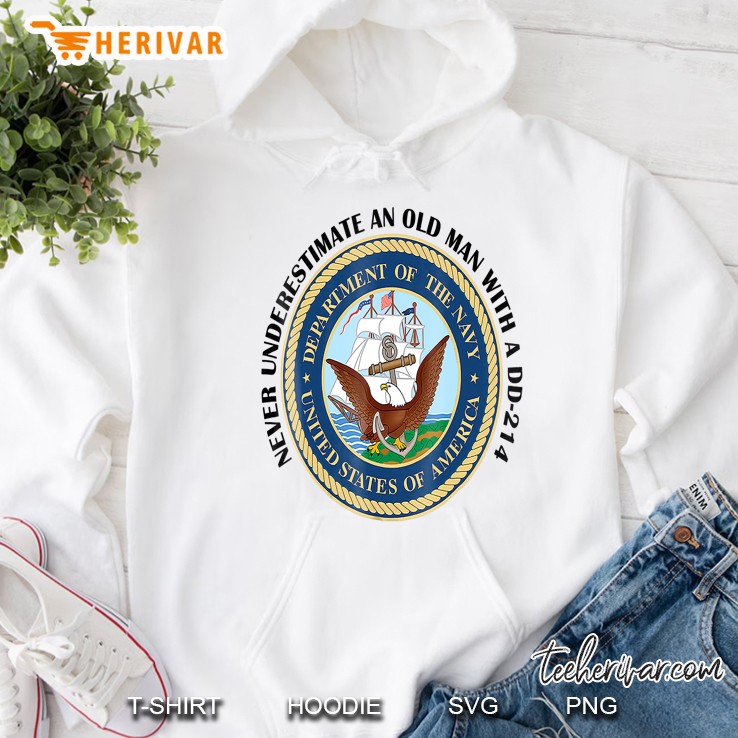 Never Underestimate An Old Man With A Dd-214 Ver2 Hoodie