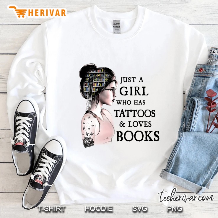 Just A Girl Who Has Tattoos & Loves Books Mugs