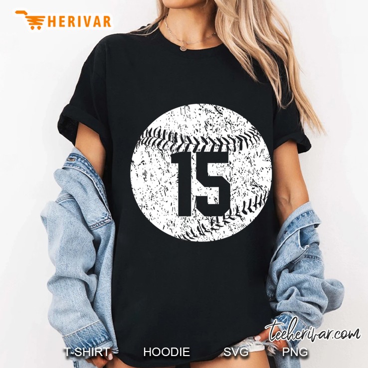 Baseball Number 15 Ver2 Ladies Tee