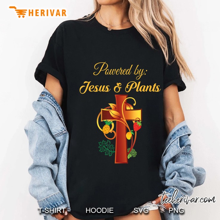 Christian Shirt Jesus And Plants Vegan Vegetarian Christian Ladies Tee