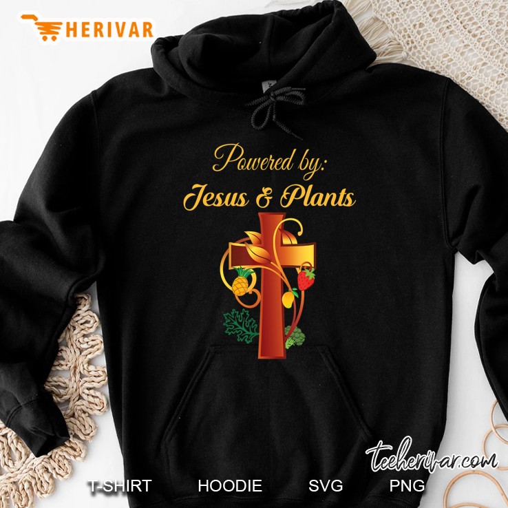 Christian Shirt Jesus And Plants Vegan Vegetarian Christian Hoodie