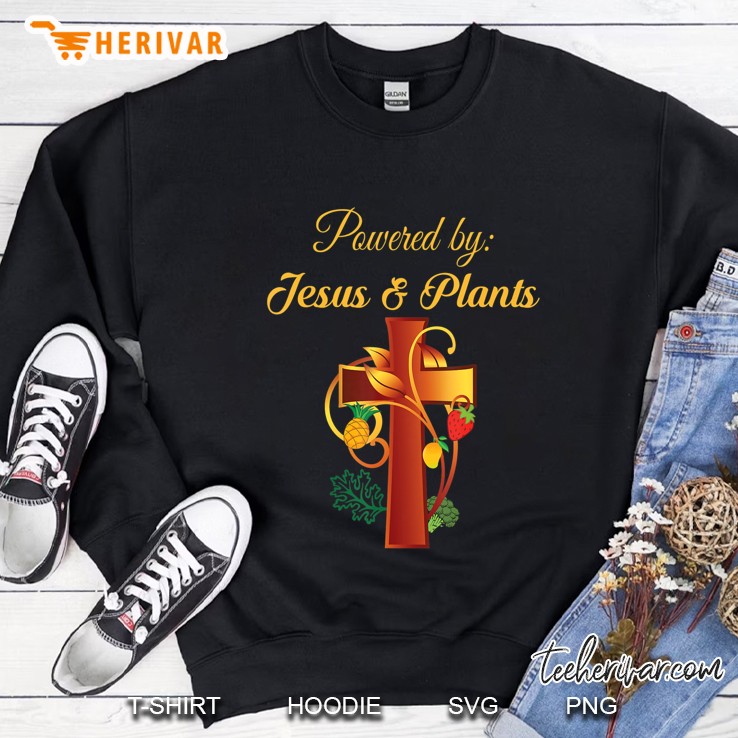 Christian Shirt Jesus And Plants Vegan Vegetarian Christian Sweatshirt