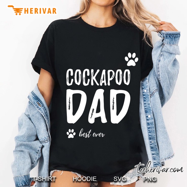 Cockapoo Dog Dad Shirt Funny Dog Lover Gift Idea Ladies Tee