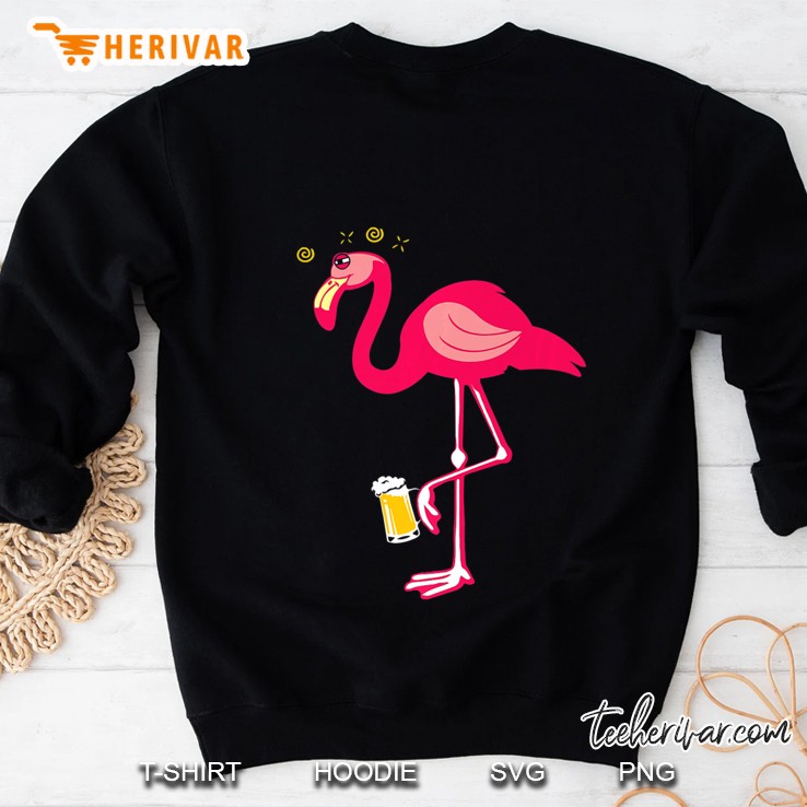 Funny Pink Flamingo Lover Beer Lover Drink Beer Sweatshirt