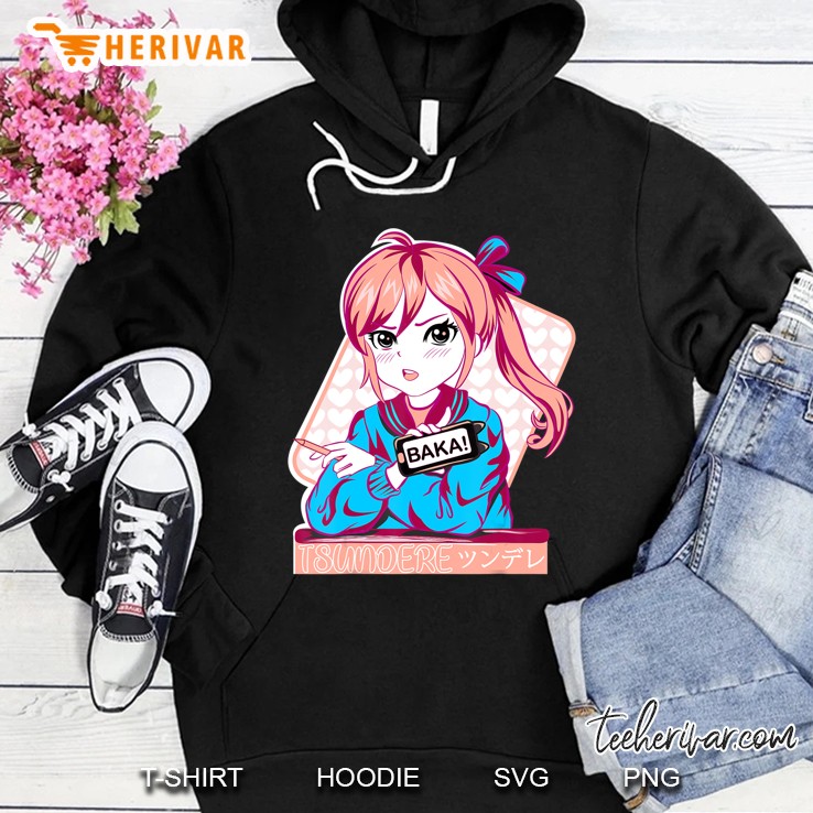 Kawaii Anime Tsundere Shirt Japanese Baka Hoodie