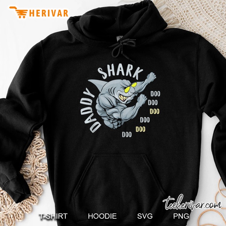 Mens Dabbing Daddy Shark Doo Doo Father