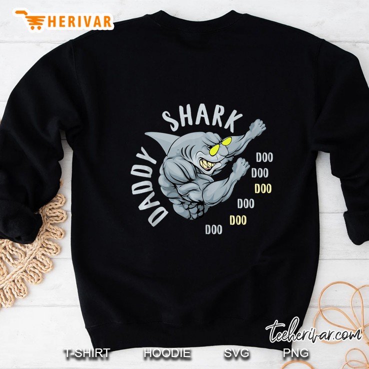 Mens Dabbing Daddy Shark Doo Doo Father
