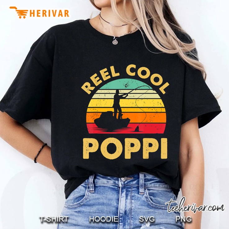 Reel Cool Poppi Fishing Shirt Father's Day Hoodie