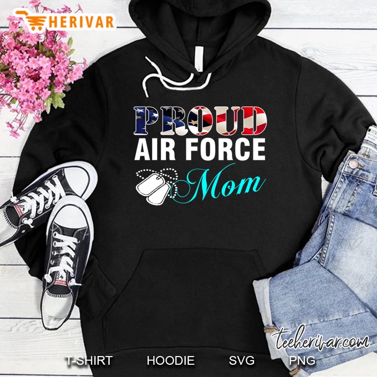 Proud Air Force Mom With American Flag Veteran Mugs