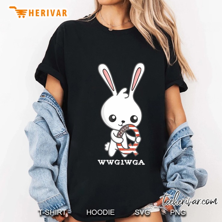 Q Anon Rabbit - Wwg1wga Hoodie