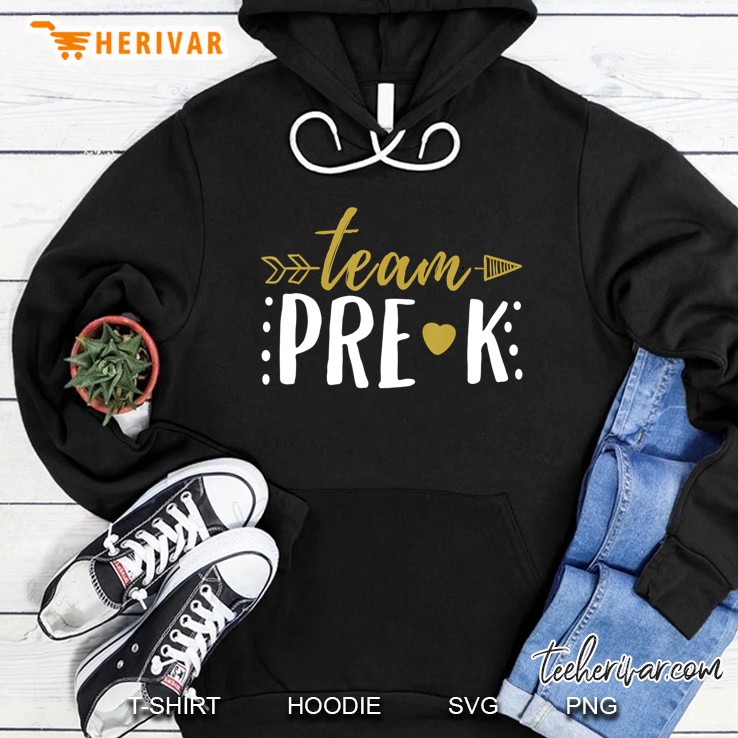 Team Pre-K Preschool Teacher Student Arrow Hoodie