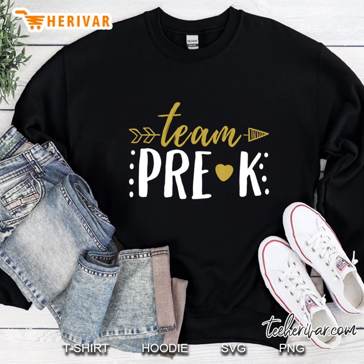 Team Pre-K Preschool Teacher Student Arrow Sweatshirt
