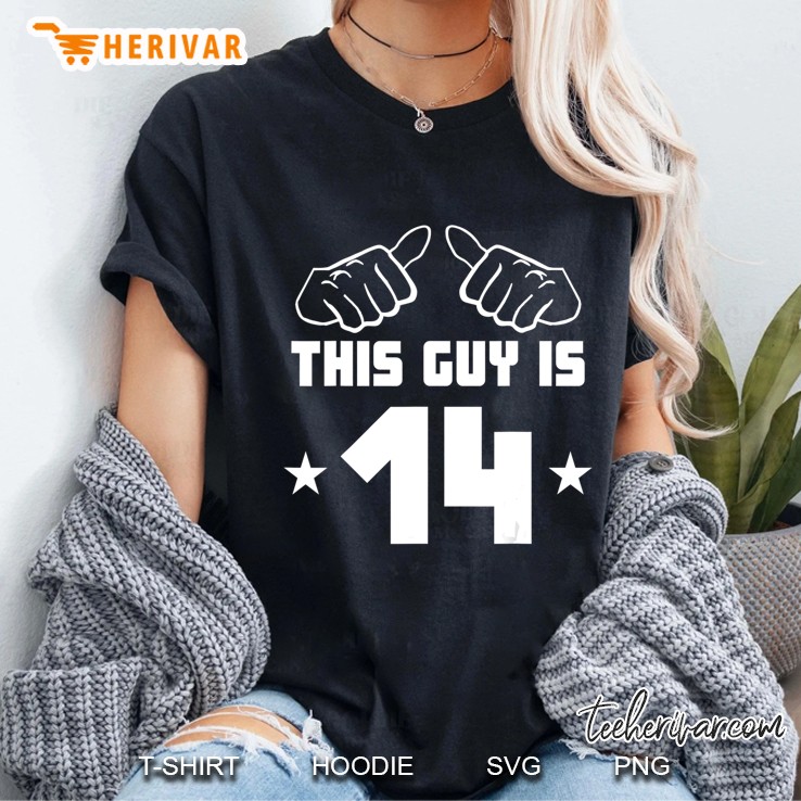 This Guy Is 14 Years Old Funny 14Th Birthday Ladies Tee